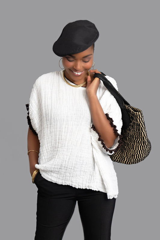 Ethiopian handwoven cotton shirt 1