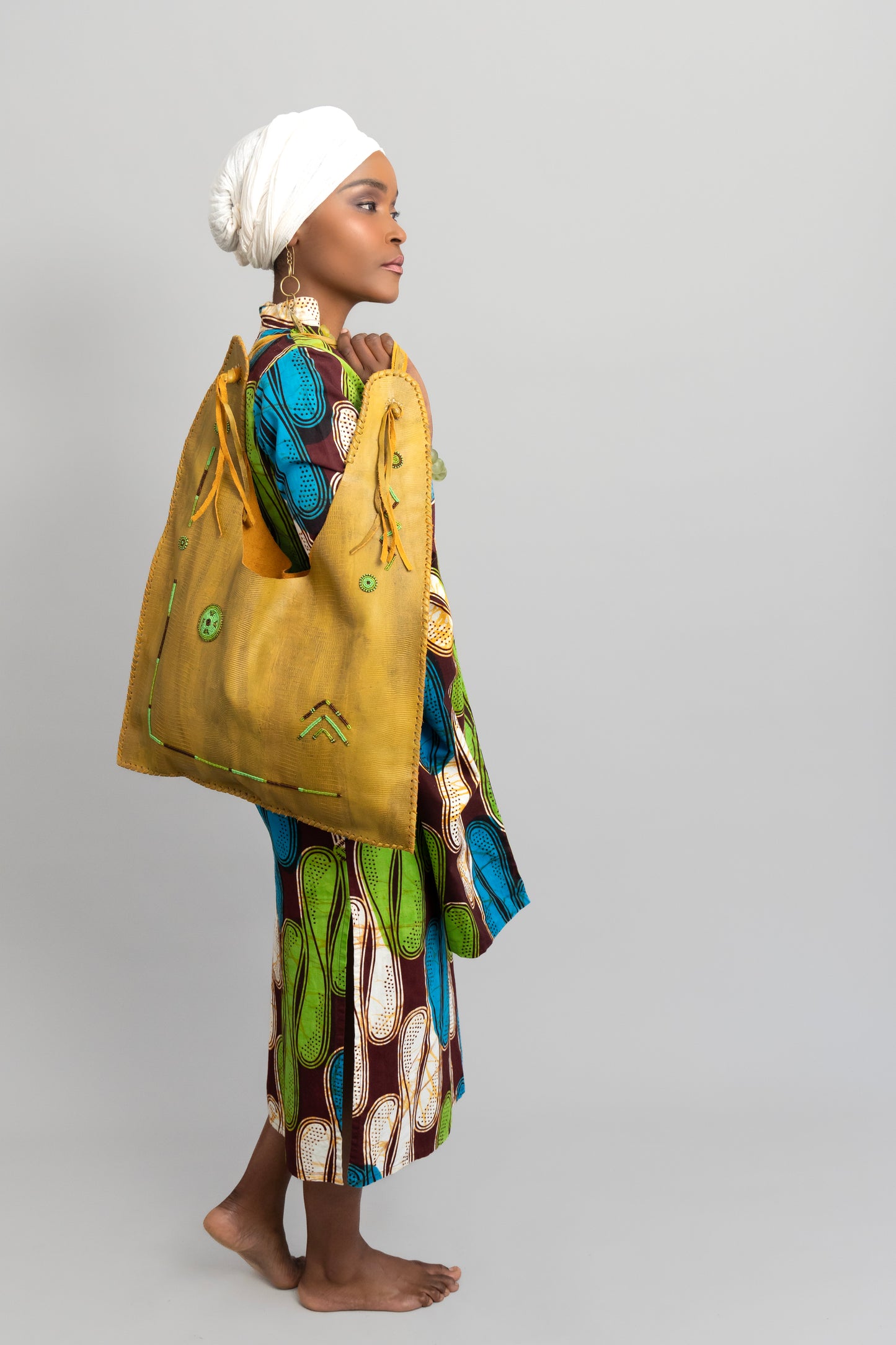 Mock & Lizard Print w beading 