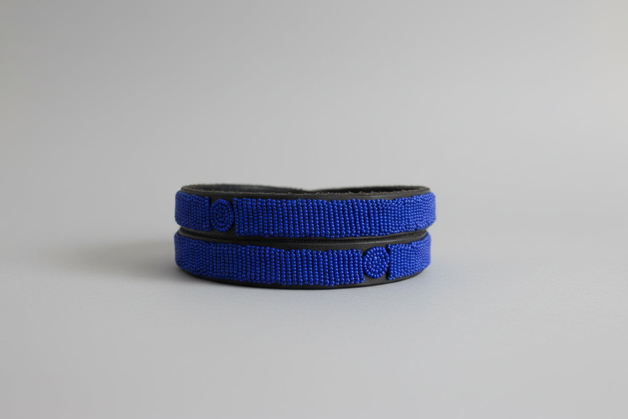 Solid glass blue w disc