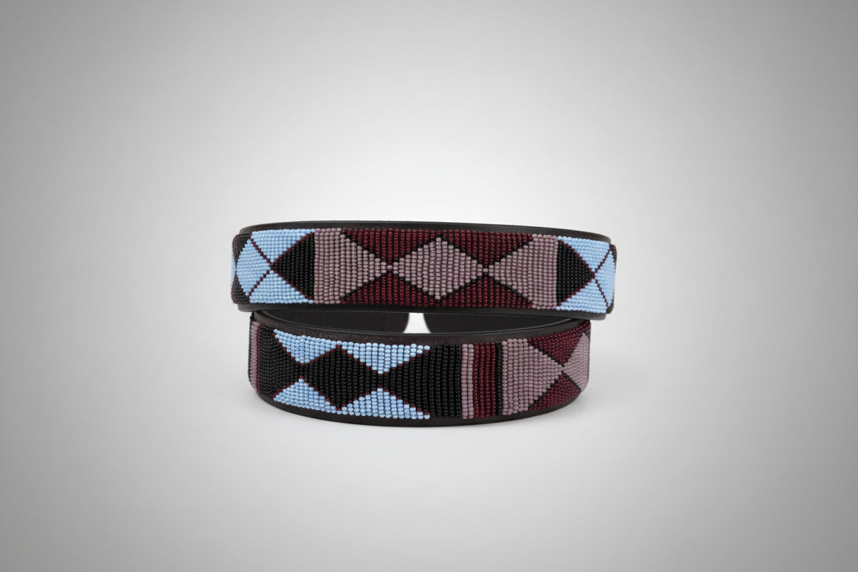 Leather Belt - Ngong Mulbery 4cm Width